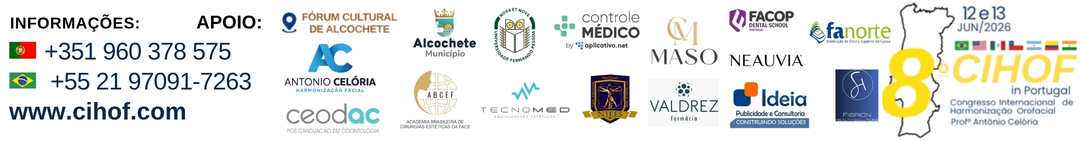 Patrocinadores e parceiros oficiais do 8º CIHOF in Portugal